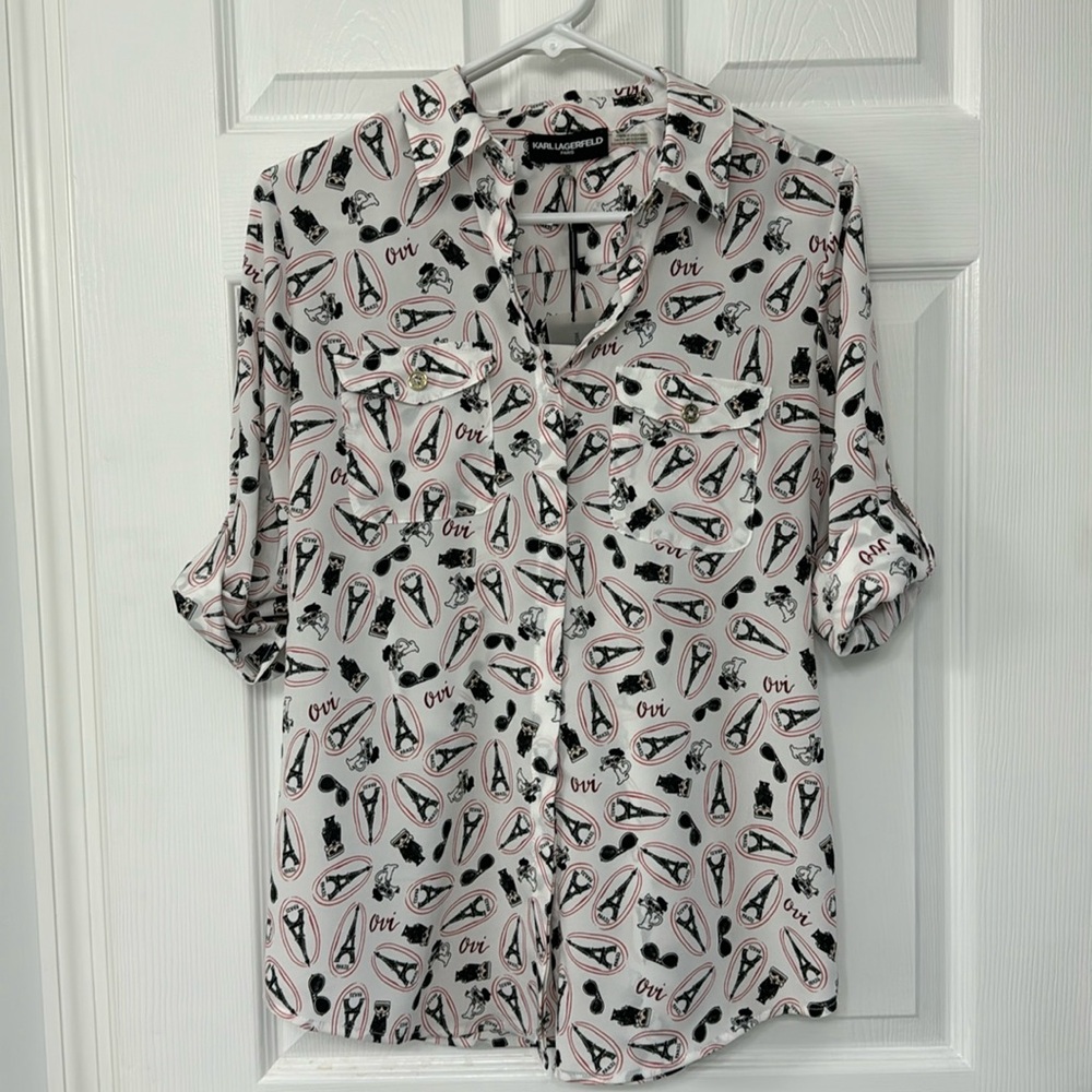 Karl Lagerfeld Button Down Shirt Size XS